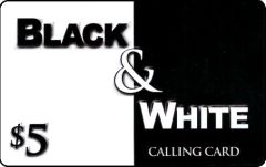 Black n White Phone Card