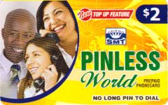 Pinless World Phone Card